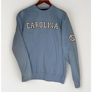 North Carolina Tar Heels E5 Crewneck Sweatshirt Mens Womens Size M Blue College